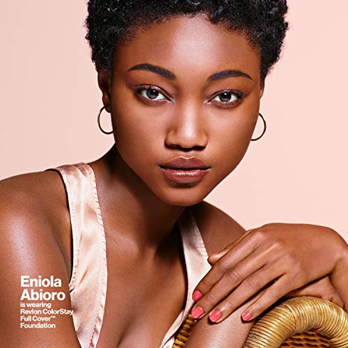 Revlon ColorStay Full Cover Longwear Matte Foundation, Heat & Sweat Resistant Lightweight Face Makeup, Early Tan (390), 1.0 oz