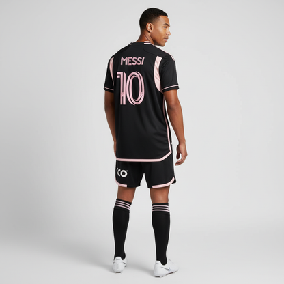 Adidas Inter Miami CF Away Soccer Jersey Men's Size Large Slim Fit Black NWT