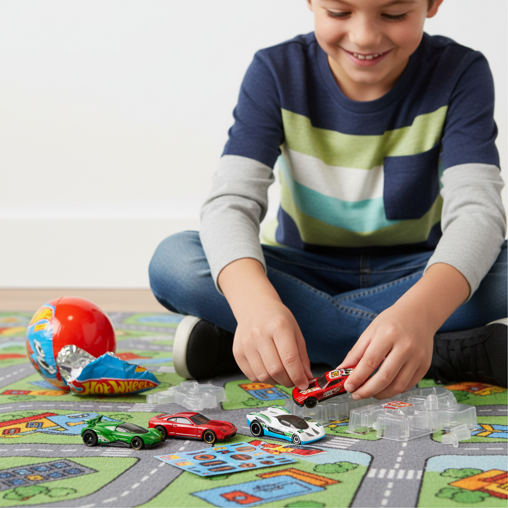 Hot Wheels Surprise Mystery Car Balls 5 Pack - Buildable Toy Cars - Ages 3+