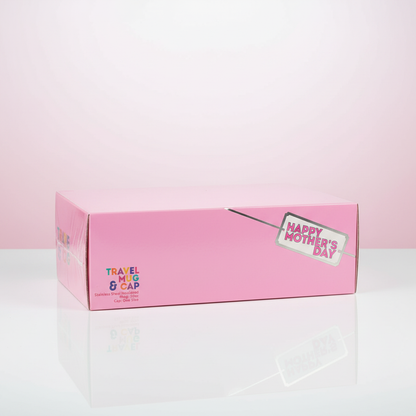 Mamá Mother's Day Gift Set White Baseball Cap & Insulated Tumbler Box