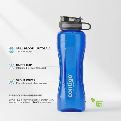 Contigo 32oz AutoSeal Fit Water Bottle 2-Pack Sangria Juniper New Damaged Box
