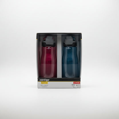 Contigo 32oz AutoSeal Fit Water Bottle 2-Pack Sangria Juniper New Damaged Box
