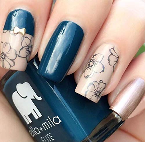 ella+mila Professional, Quick Dry, Long-Lasting & Chip-Resistant Blue Nail Polishes (Mediterranean Mist - 0.45 fl oz)