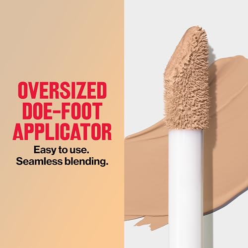 Revlon ColorStay Flex Wear, Full Cover Non-Creasing Concealer, Infused with Hyaluronic Acid & Vitamin E, Flexible Longwear, 040 Medium, 0.34 Fl Oz