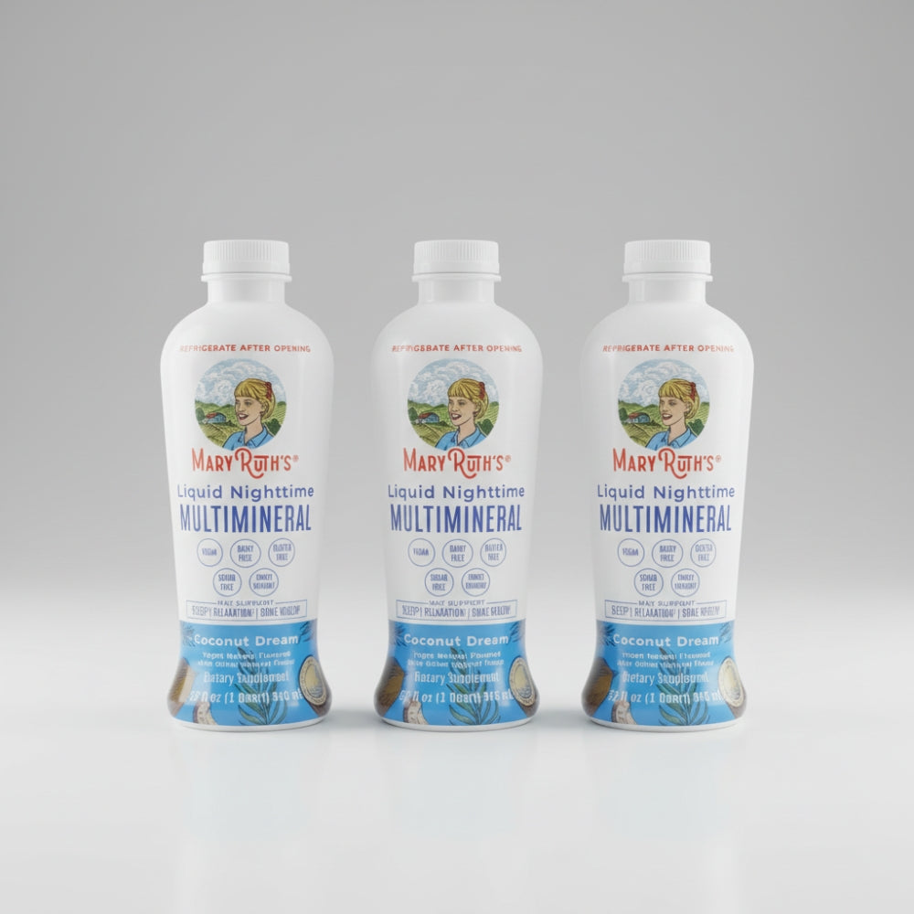 MaryRuth's Liquid Nighttime Multimineral Coconut Dream 32oz 3 Pack Exp 07/2026