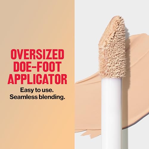 Revlon ColorStay Flex Wear, Full Cover Non-Creasing Concealer, Infused with Hyaluronic Acid & Vitamin E, Flexible Longwear, 015 Light, 0.34 Fl Oz