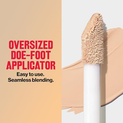 Revlon ColorStay Flex Wear, Full Cover Non-Creasing Concealer, Infused with Hyaluronic Acid & Vitamin E, Flexible Longwear, 015 Light, 0.34 Fl Oz