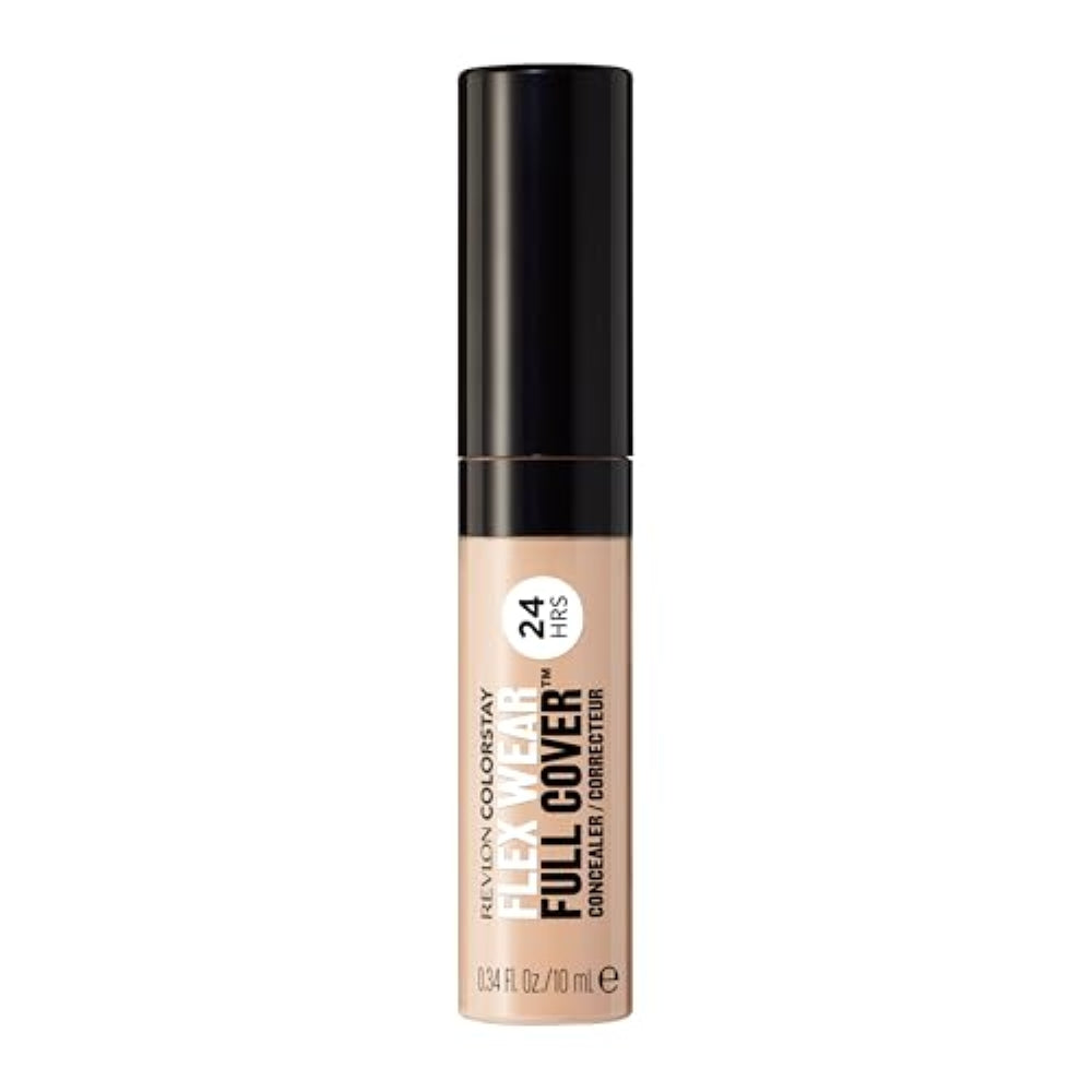 Revlon ColorStay Flex Wear, Full Cover Non-Creasing Concealer, Infused with Hyaluronic Acid & Vitamin E, Flexible Longwear, 005 Fair, 0.34 Fl Oz