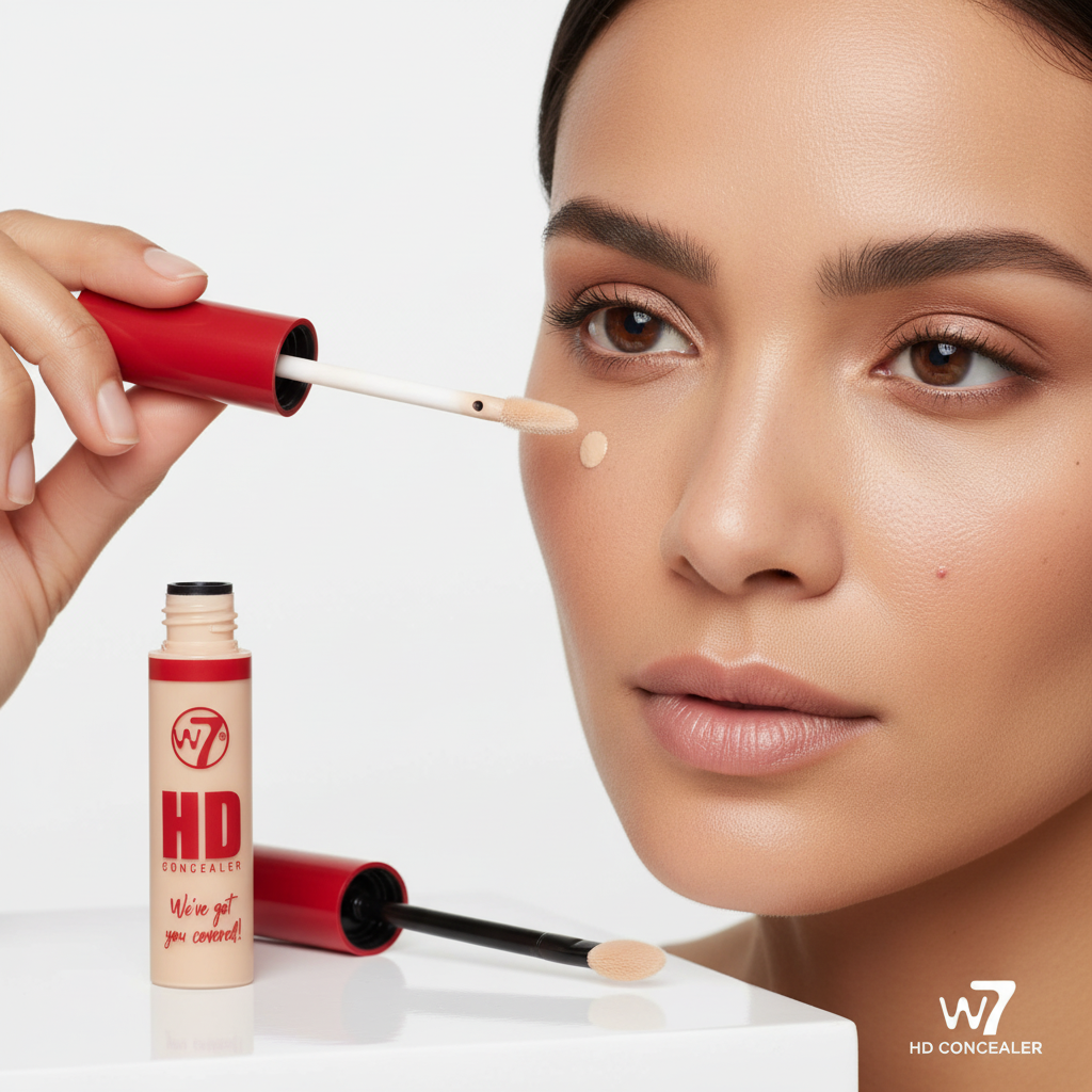 W7 HD High Definition Liquid Concealer LC3 Light Cool Full Coverage 14ml Matte