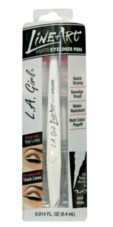 L.A. Girl Line Art Matte Eyeliner, Pure White GLE715