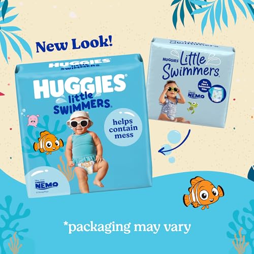 Huggies Little Swimmers Disposable Swimming Diapers, Size 4 (24-34 lbs), 18 Ct