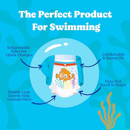 Huggies Little Swimmers Disposable Swimming Diapers, Size 4 (24-34 lbs), 18 Ct