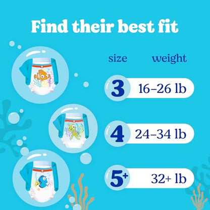 Huggies Little Swimmers Disposable Swimming Diapers, Size 4 (24-34 lbs), 18 Ct