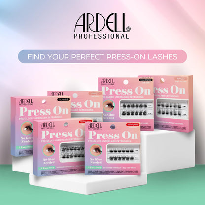 Ardell Press On Lashes Wispies Natural – Pre Glued Lash Clusters for All-Day Wear, 12 ct