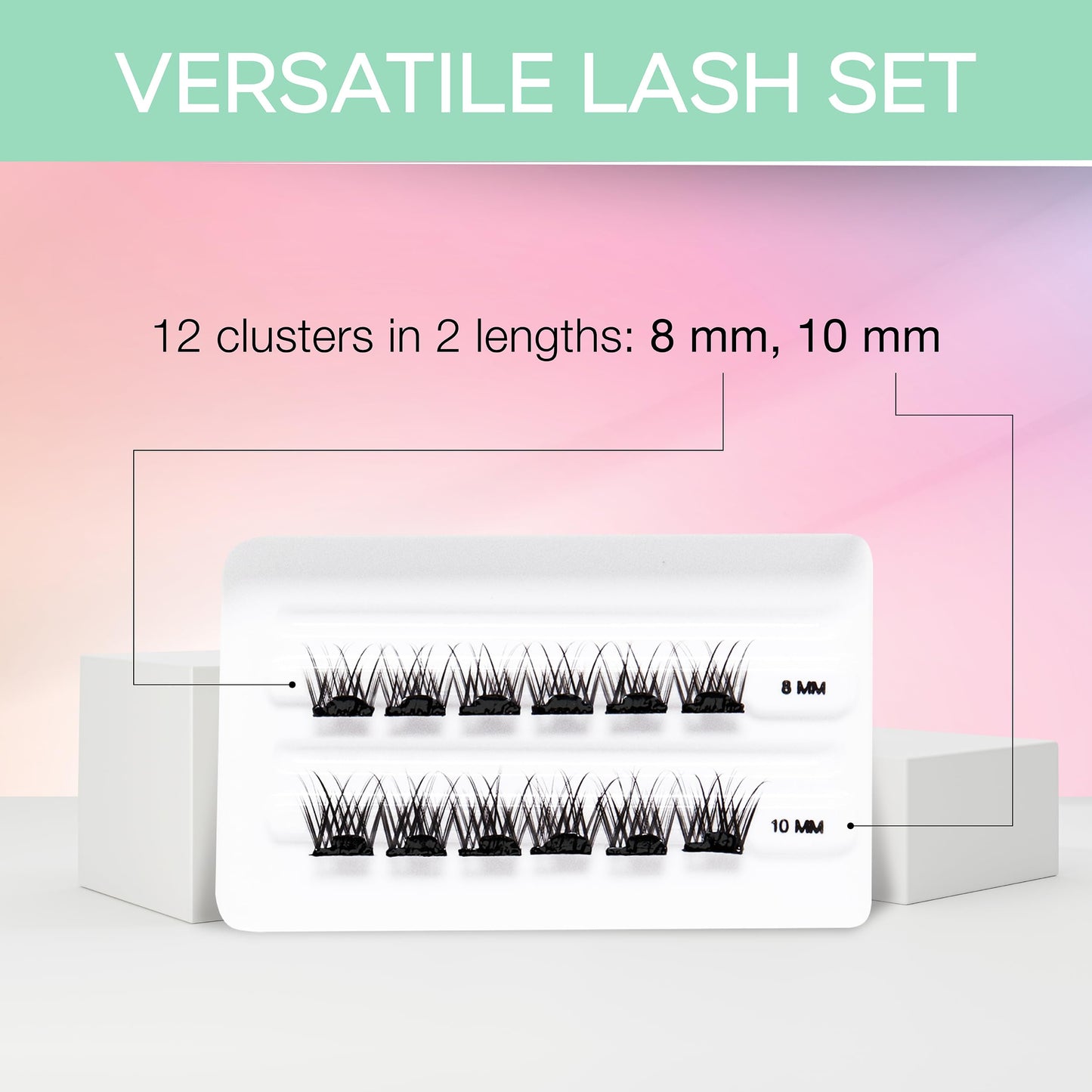 Ardell Press On Pre-Glued Underlash Extensions Wispies Natural 12ct 3 Pack