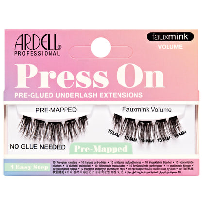 Ardell Press On Lashes Pre-Mapped DIY Clusters Fauxmink Volume 3PK Pre-Glued
