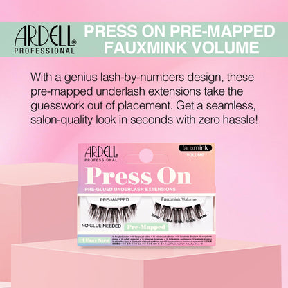 Ardell Press On Lashes Pre-Mapped DIY Clusters Fauxmink Volume 3PK Pre-Glued