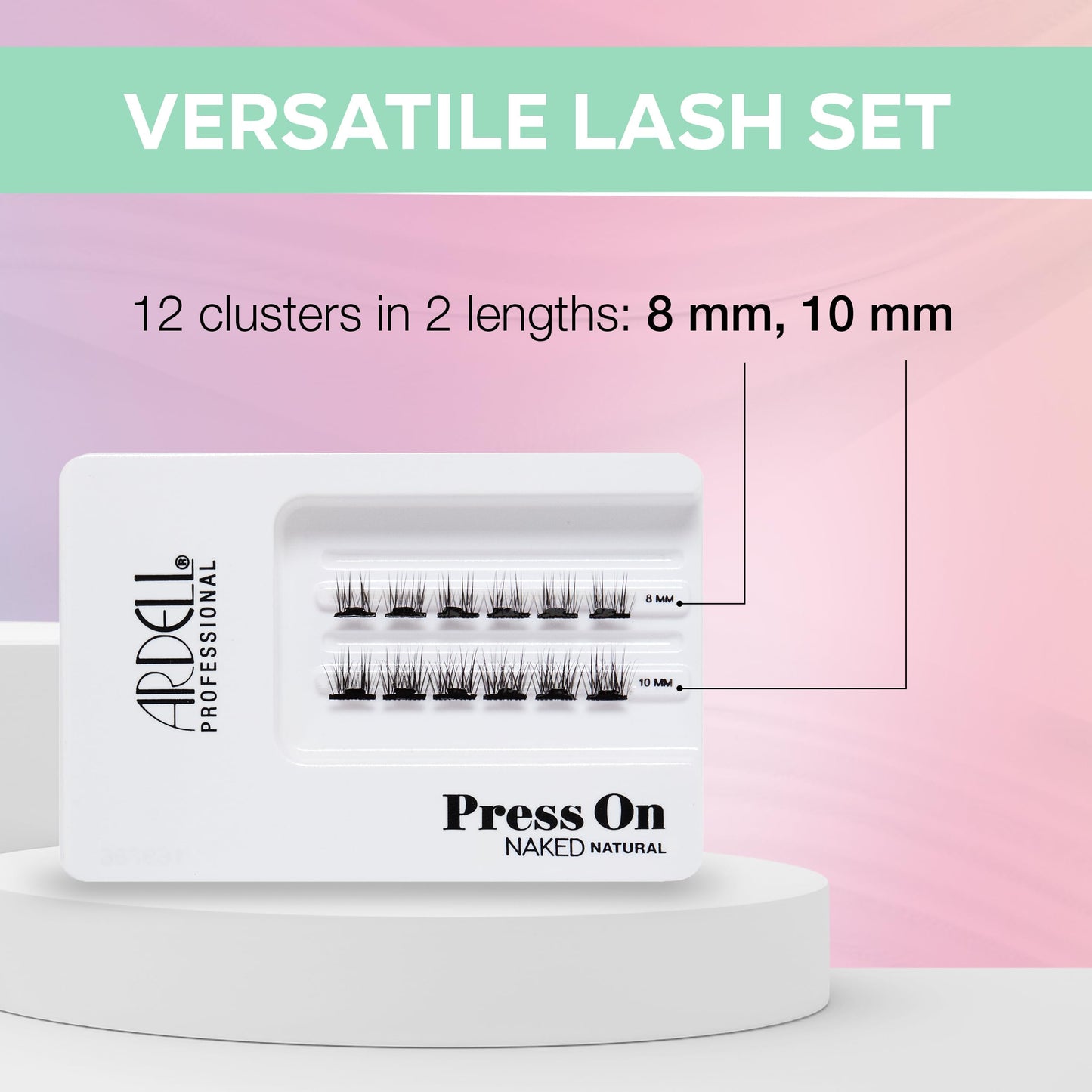 Ardell Naked Press On Underlash Lash Extensions Pre-Glued Natural Clusters 3 Pack