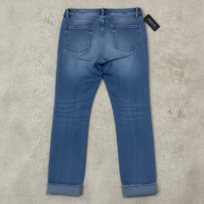 Kenneth Cole Jess Skinny Jeans Size 6 NWT Distressed Medium Wash 10 Rise 27 Ins