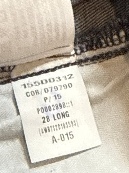 Abercrombie & Fitch Sz 28 High Rise Skinny Jeans Side Stripe Frayed Hem NWOT