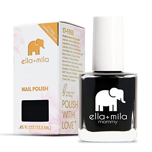ella+mila Professional Quick Dry Long-Lasting & Chip-Resistant Nail Polish - Mommy Collection Lights Out - 0.45 fl oz