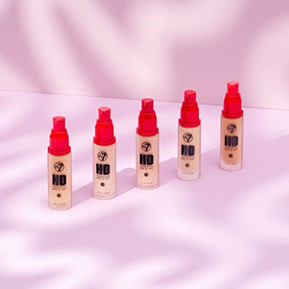 W7 | HD Foundation | Rich and Creamy Matte Formula | Medium Lasting Coverage | Available in 20 Shades | Early Tan | Cruelty Free, Vegan Liquid Foundation Makeup by W7 Cosmetics