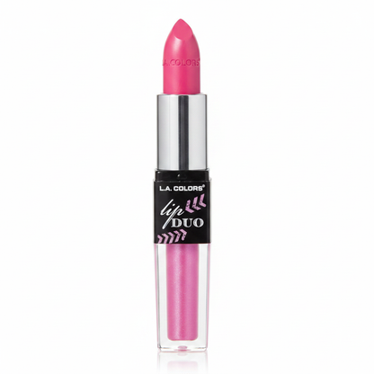 L.A. Colors Lip Duo CLG654 Pink Frenzy Lipstick & High Shine Gloss Brand New