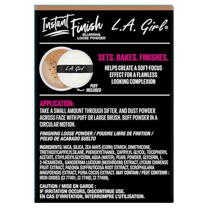 L.A. Girl Instant Finish Blurring Loose Powder, Medium GLP731