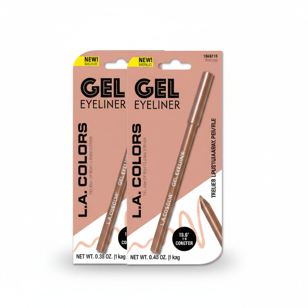 L.A. Colors Eyeliner Pencil Celebrate Bronze Shimmer Eye Makeup 2 Pack 0.05 oz
