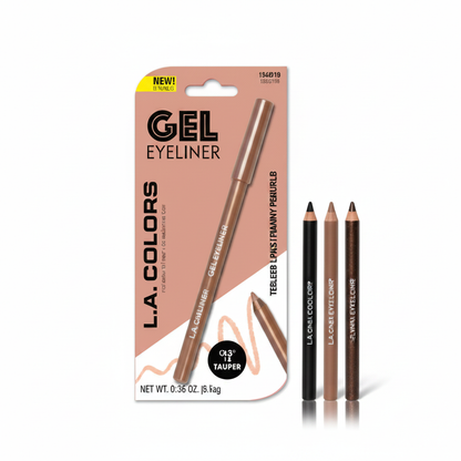 L.A. COLORS Gel Eyeliner Pencil Celebrate Bronze Shimmer Smudge-Proof 0.05 oz
