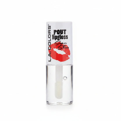 L.A. Colors Pout Lipgloss Super Shine 657 Clear High Gloss Moisturizing Makeup