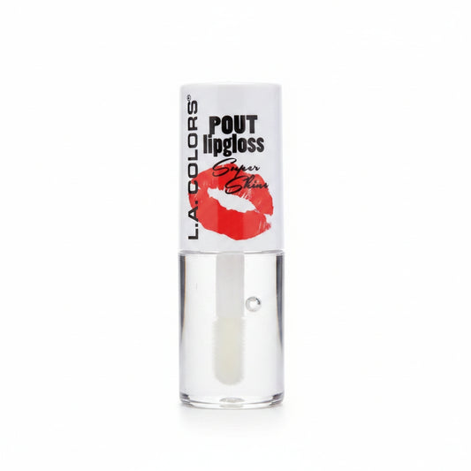 L.A. Colors Pout Lipgloss Super Shine 657 Clear High Gloss Moisturizing Makeup