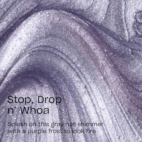 OPI RapiDry Stop, Drop n’ Whoa | Opaque Soft Gray Pearl Quick Dry Nail Polish | Vegan, Smudge Proof, Fast Drying