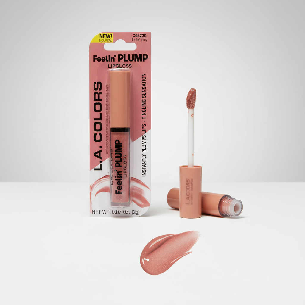 L.A. Colors Feelin' Juicy Lip Gloss High Shine Moisturizing Fruity 0.07 oz