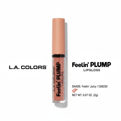 L.A. Colors Feelin' Juicy Lip Gloss High Shine Moisturizing Fruity 0.07 oz