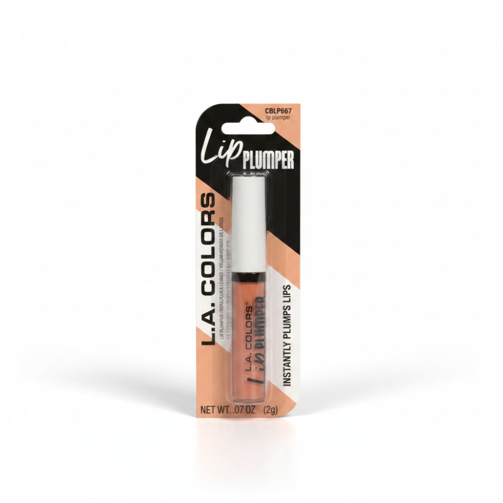 L.A. Colors Lip Plumper CBLP667 Nude Gloss Instant Fuller Looking Lips 0.07 oz