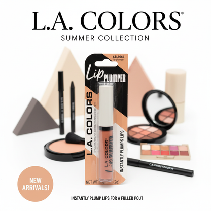 L.A. Colors Lip Plumper CBLP667 Nude Gloss Instant Fuller Looking Lips 0.07 oz