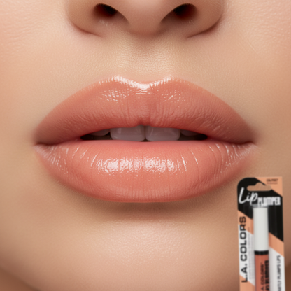 L.A. Colors Lip Plumper CBLP667 Nude Gloss Instant Fuller Looking Lips 0.07 oz