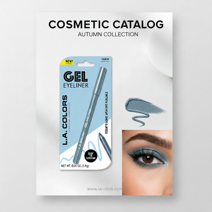 L.A. Colors Gel Eyeliner Pencil Party Time C68220 Smudge Proof Long Wearing