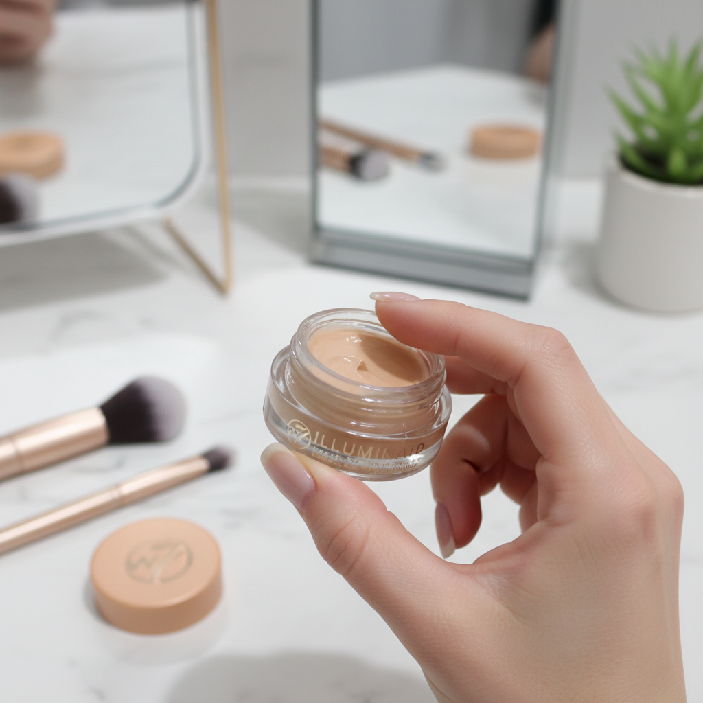 W7 Illuminaid Under Eye Brightener Medium Shade Cream Concealer Dark Circles 3.8g