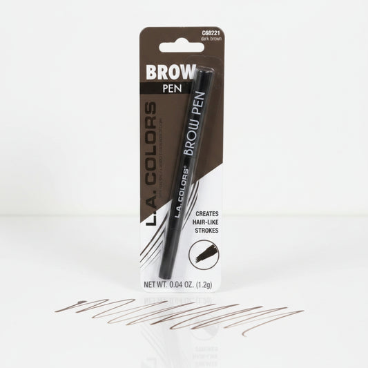 L.A. Colors Dark Brown Brow Pen C68221 Precise Felt Tip Eyebrow Marker Makeup
