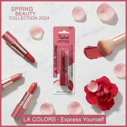 L.A. COLORS Tinted Lipstick Sheer Color Long Lasting Stain C68227 Berry 0.08oz (Good Girl)