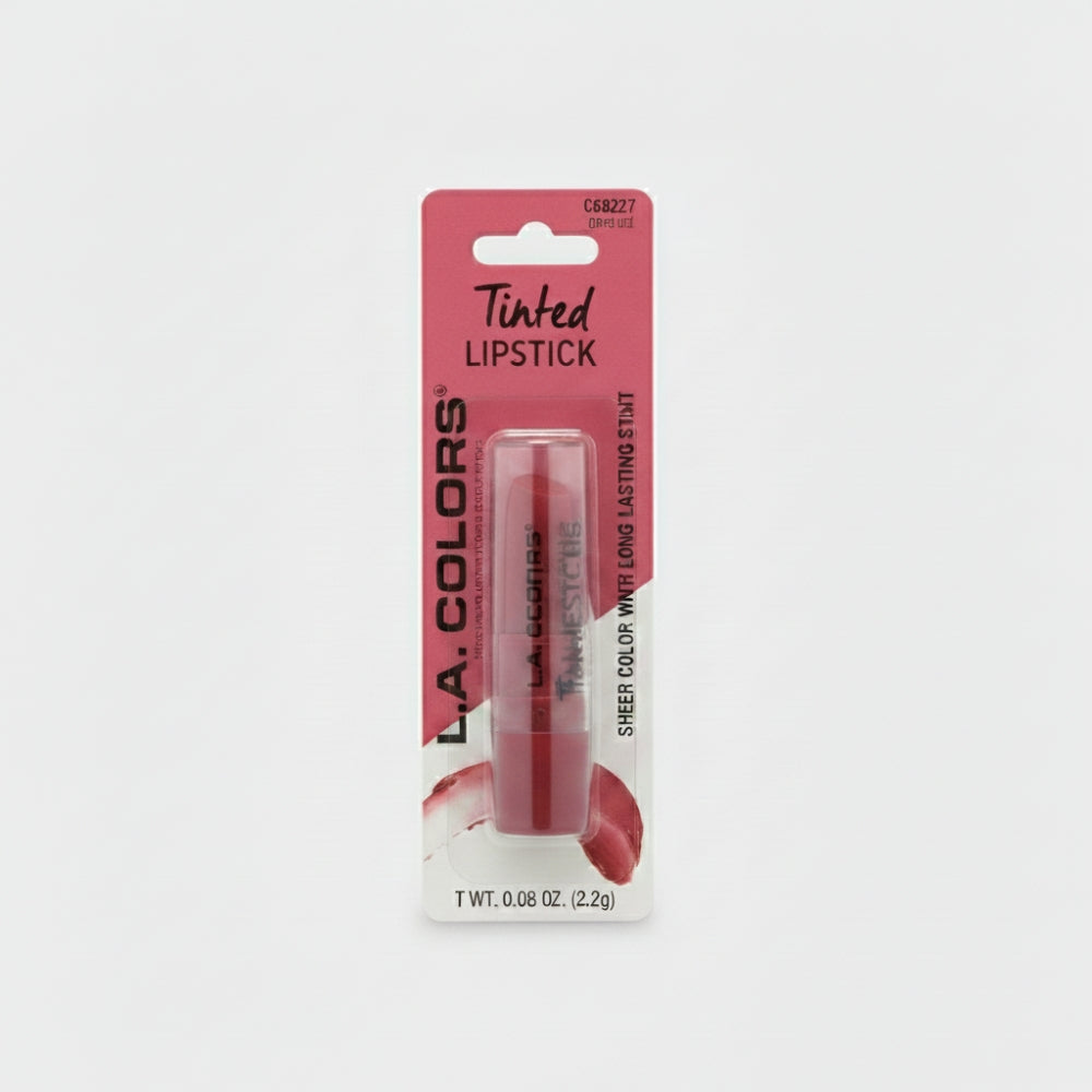 L.A. COLORS Tinted Lipstick Sheer Color Long Lasting Stain C68227 Berry 0.08oz (Good Girl)