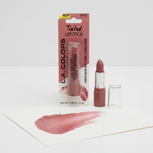 L.A. Colors Tinted Lipstick Like A Boss C68228 Sheer Long-Lasting Stain 0.08oz