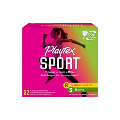 Playtex® Sport® Tampons, Multipack (Regular/Super Absorbency)