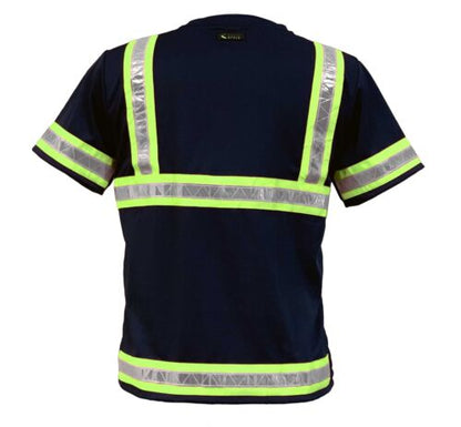 Reflective Safety Work Shirts High Visibility Work T Shirts ANSI Class 3 M to 7X