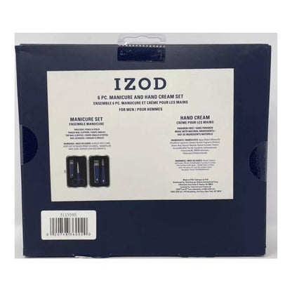 IZOD 6 Piece Grooming Set, Salt Water Hand Cream