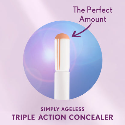 COVERGIRL Simply Ageless Triple Action Concealer, 390 Espresso, 0.24 fl oz
