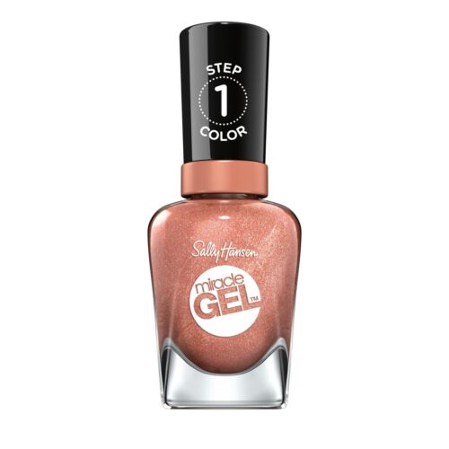 Sally Hansen Miracle Gel Nail Color, Terra - Coppa, 0.5 oz, At Home Gel Nail Polish, Gel Nail Polish, No UV Lamp Needed, Long Lasting, Chip Resistant