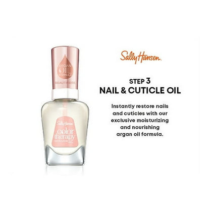 Sally Hansen Color Therapy, Nail & Cuticle Oil, 0.45 fl oz, Nourishing & Hydrating, Vitamin E Oil for Cuticles and Nails